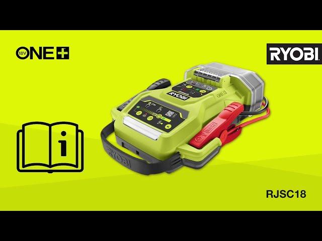 How to use the RYOBI® 18V ONE+™ Jump Starter [RJSC18-0]