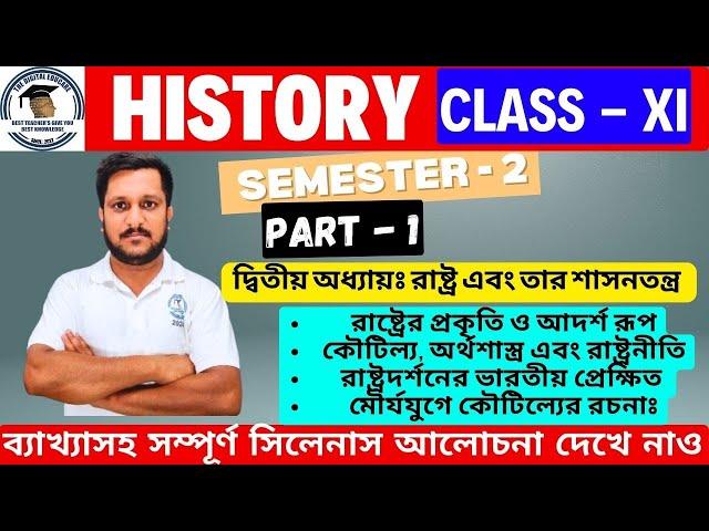 রাষ্ট্রের প্রকৃতি ও আদর্শ রূপ ||[Part - 1] || Class 11 Sem 2 || ইতিহাস|| History || Semester 2