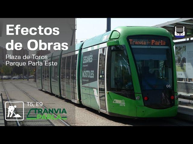 Servicios parciales en Tranvía de Parla | Efectos de Obras