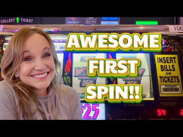 HUGE FIRST SPIN JACKPOT on a Classic Old School Slot Machine!