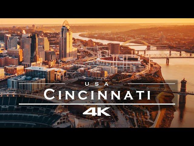 Cincinnati, USA  - by drone [4K]