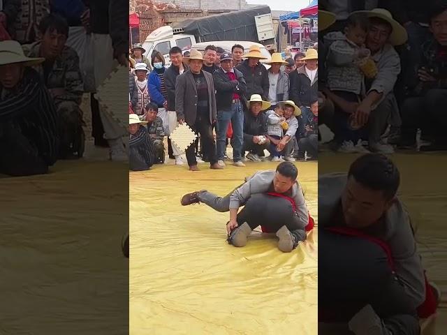 Strong Young Girl DESTROYS Handsome Guy in Intense Mixed Wrestling Battle