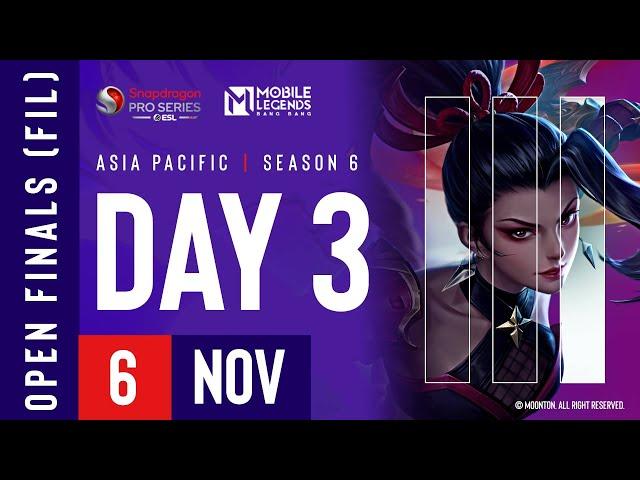  [FIL] AP Mobile Legends: Bang Bang | Snapdragon Mobile Open Finals | Season 6 | Day 3