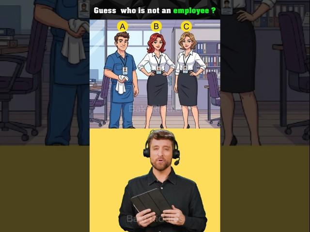 Guess who is not an employee? #logicpuzzles #brainteasers #riddle #viralshorts #viral #viralreels