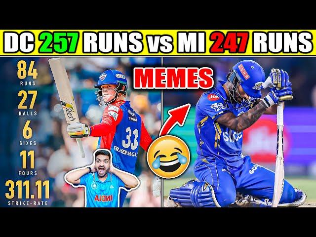 DC 257 RUNS  MI vs DC IPL 2024 HIGHLIGHTS