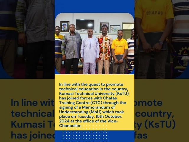KsTU Partners with Chafas Training Centre to Boost Technical Skills Development