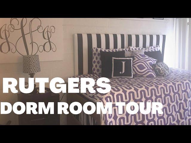 RUTGERS UNIVERSITY DORM ROOM TOUR | College Ave Campbell Single