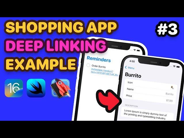 NavigationStack - iOS Deep Linking Example In iOS Shopping App 