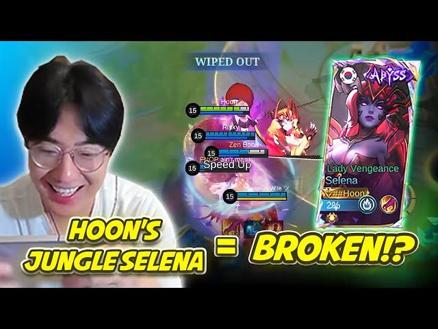 Hoon’s JUNGLE SELENA is UNSTOPPABLE!  | Mobile Legends Highlights