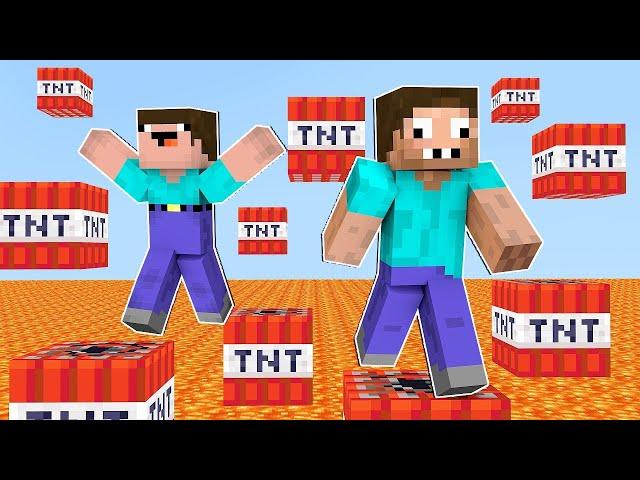 NOOB vs PRO: TNT PARKOUR CHALLENGE in Minecraft ! Noob and Pro Parkour Like Maizen Mikey and JJ