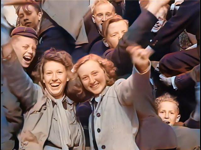 The liberation of the Dutch city of Amsterdam in 1945 in color! De bevrijding van Amsterdam in kleur