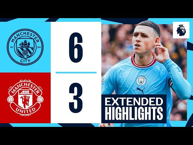 Extended Highlights | Man City 6-3 Man United | Haaland and Foden hat-tricks!