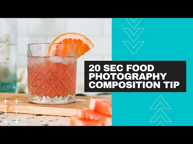 Level Up Your Food/Product Photography in 20 seconds | Quick Composition Tips!