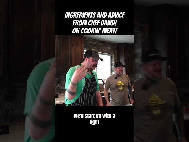 Chef David goes over some ingredients and gives out some great advice #chef #ingredients #cookinmeat