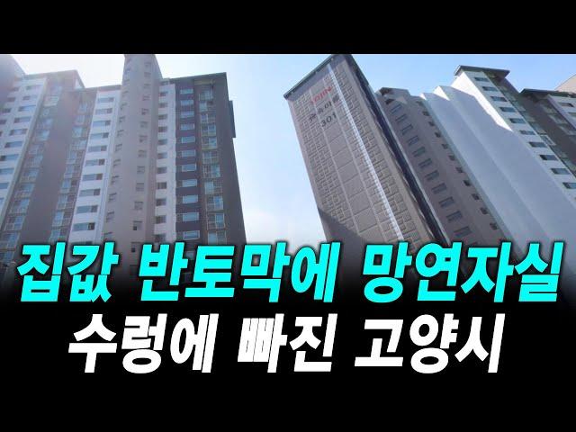 집값 반토막에 망연자실 수렁에 빠진 고양시