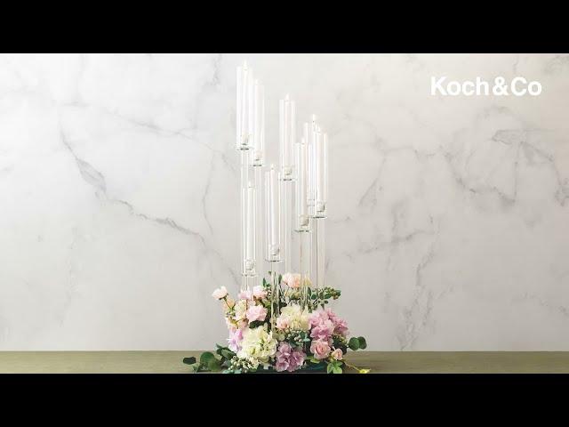 Check out our Acrylic Spiral Candelabra with 8 Glass Candle Holders