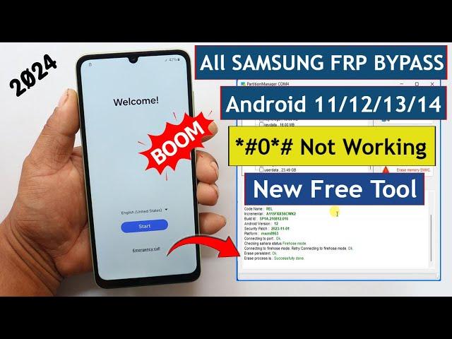 Boom ! All Samsung Frp Bypass/Unlock One Click Tool  *#0*# Not Working | All Method Fail Solution