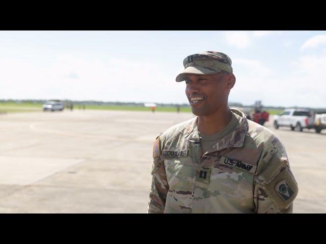 Florida National Guard sets up base camp for Hurricane Helene relief efforts