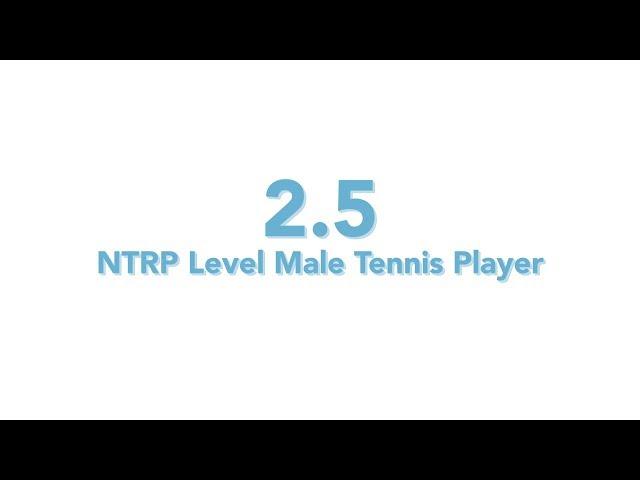 USTA National Tennis Rating Program: 2.5 NTRP level - Male tennis player