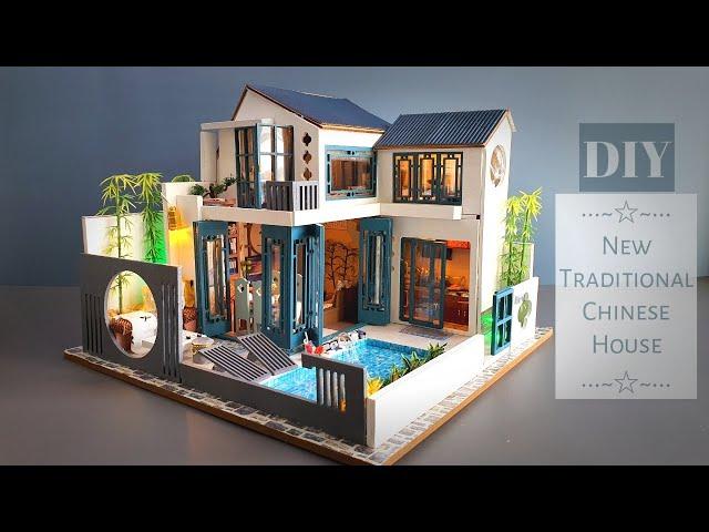 DIY Miniature dollhouse kit 2021 | New Traditional Chinese house | 미니어처하우스