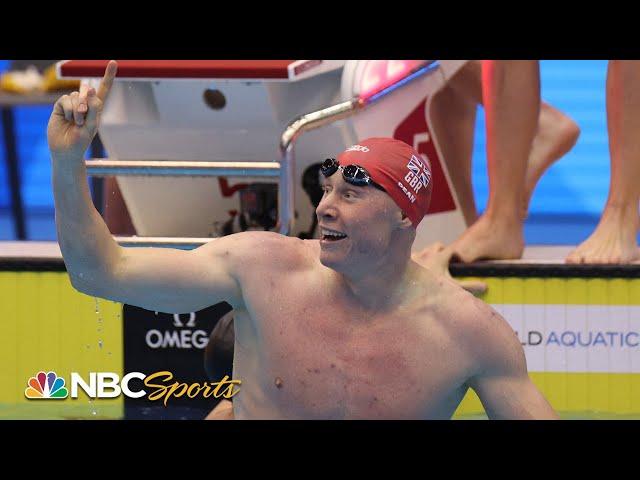 Team GB staves off great USA swim to hang on for 4x200 free World Title | NBC Sports