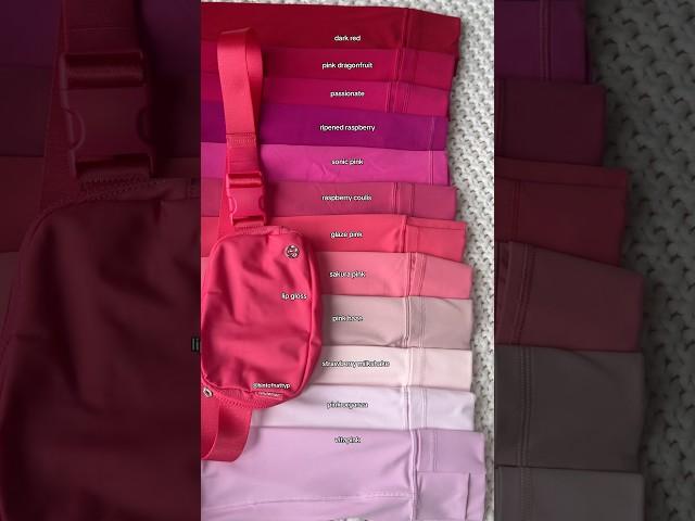 ⁠@lululemon  raspberry coulis color comparison 🩷 #lululemon #lululemoncreator