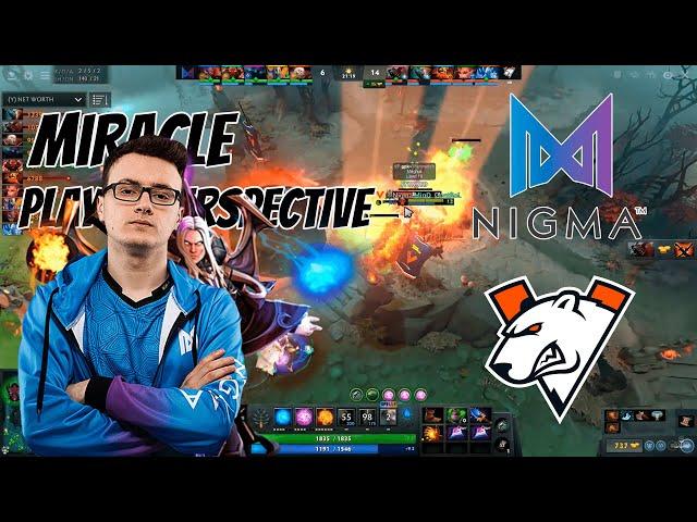 Miracle [Invoker] PLAYER PERSPECTIVE - NIGMA VS VP | ANIMAJOR #DOTA2 #miracle