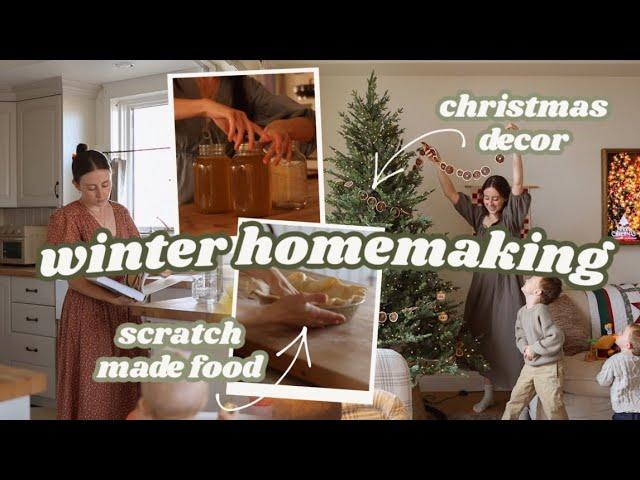 scratch made comfort meals & decorating for Christmas // Cozy Winter Homemaking