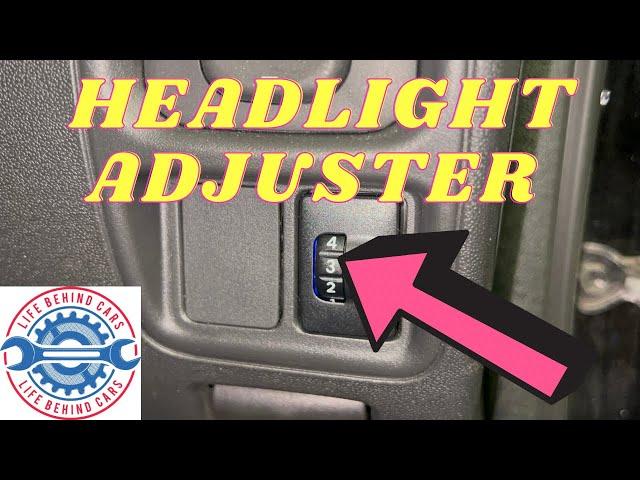 Toyota Aygo Petrol 2018 Headlight Adjuster Location