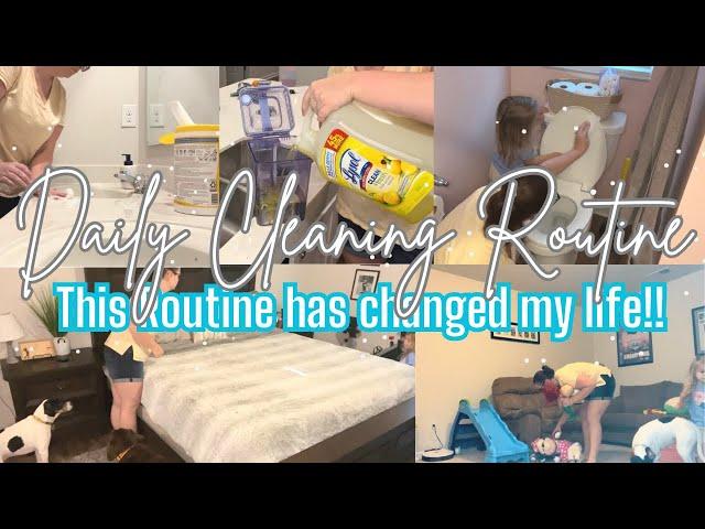 DAILY CLEANING ROUTINE OF A STAY AT HOME MOM | How I keep my home clean