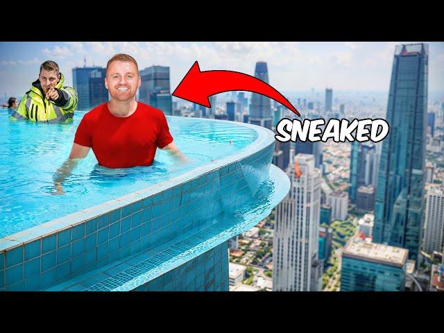 SNEAKING into rooftop infinity pool in Bangkok!