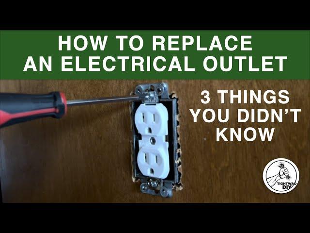 How To Wire an Electrical Outlet | 3 Things You Didn't Know | Replacing a Basic Electrical Outlet