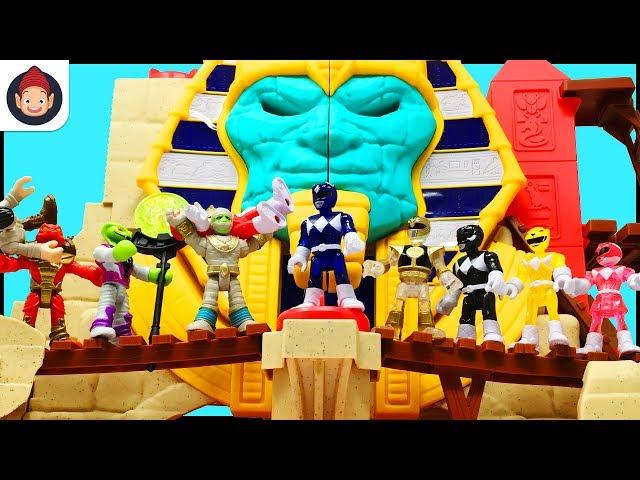 Imaginext Power Rangers Battle Serpent King at the Serpent Strike Pyramid - Unboxing Toy Video