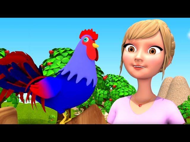 Kukdoo Koo Hindi Rhyme | Hindi Poems | कुकड़ू कु | Little Treehouse India | Hindi Animal Sounds