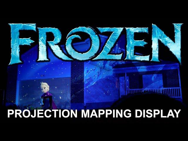 Frozen Christmas House Projection Mapping Live Display