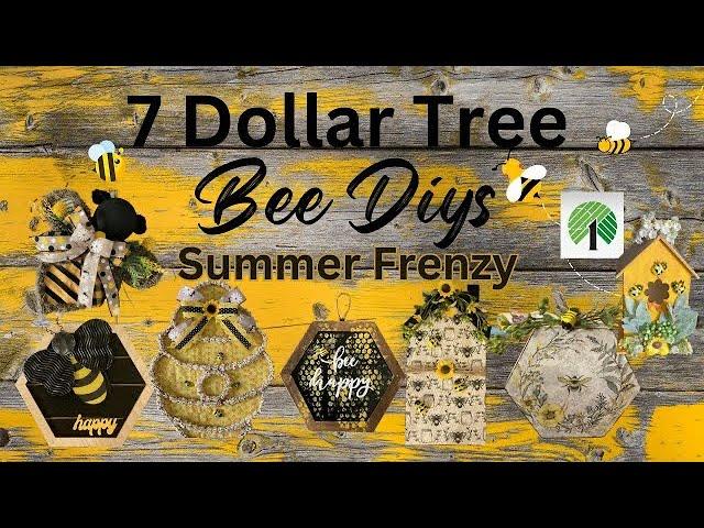 7 EASY Dollar Tree Bee DIYs/ Summer DIYs/ EASY Bee Decor/