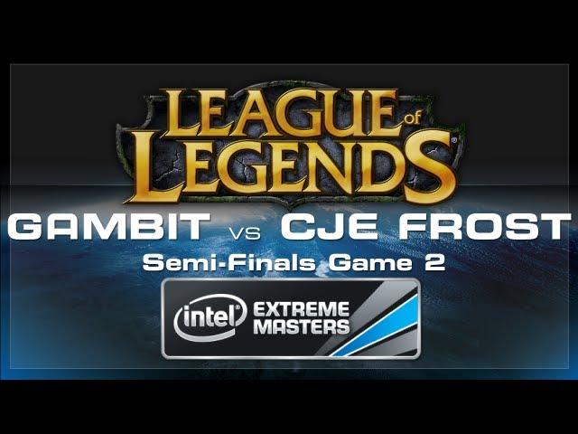 Gambit Gaming vs CJ Entus Frost Game 2 - LoL (Semi-Finals) - IEM World Championship 2013