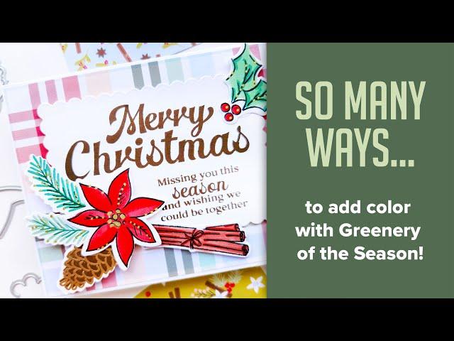 Ways to Use Greenery of the Season Stamp Set