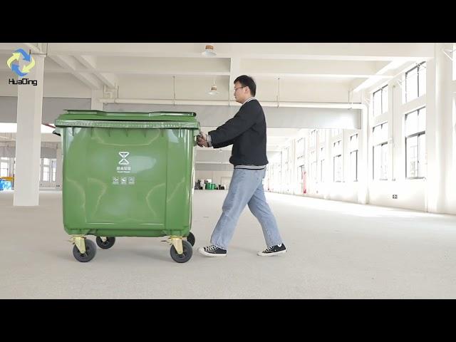 1100L plastic recycling bins