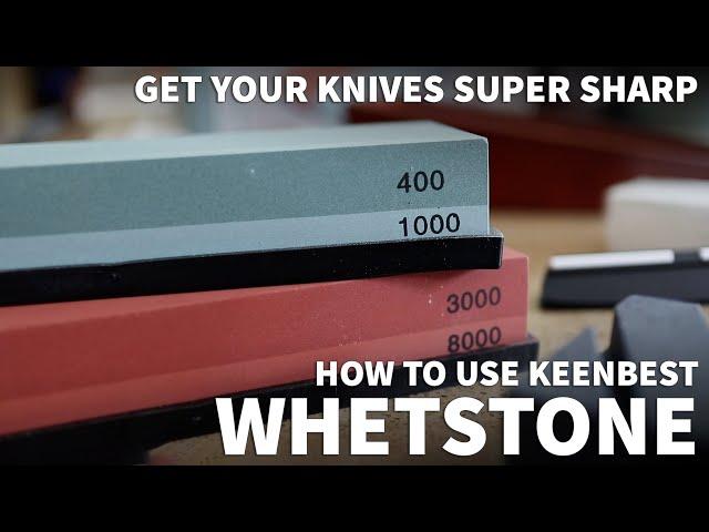 How to Sharpen Kitchen Knives with Whetstone - Sharpen Dull Knives with Keenbest Sharpening Stone