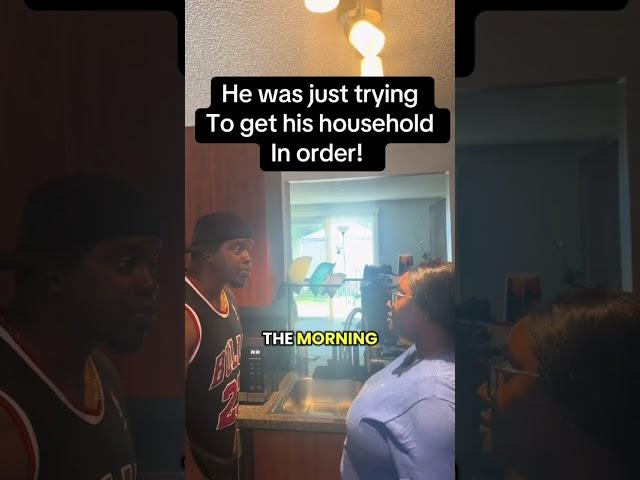 He was just trying to get his household in order! #comedy #fyp #bigduke13 #justforlaughs #skit