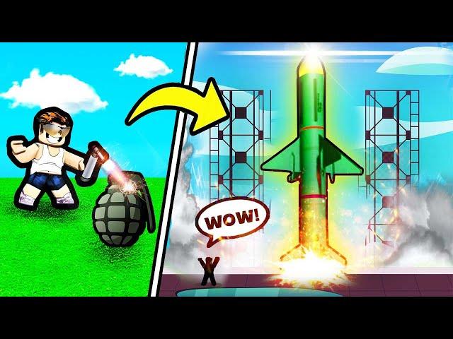 I BUILT THE BIGGEST MISSILE EVER in Roblox Explosion Tycoon