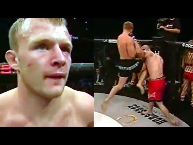 Shlemenko broke the ribs of an American wrestler with one punch! A heavy knockout!