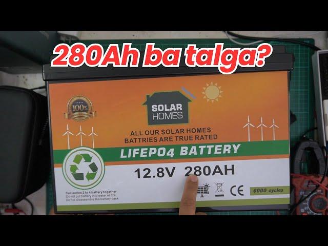 SolarHomes 12.8v 280Ah LiFePO4 Battery Testing Review