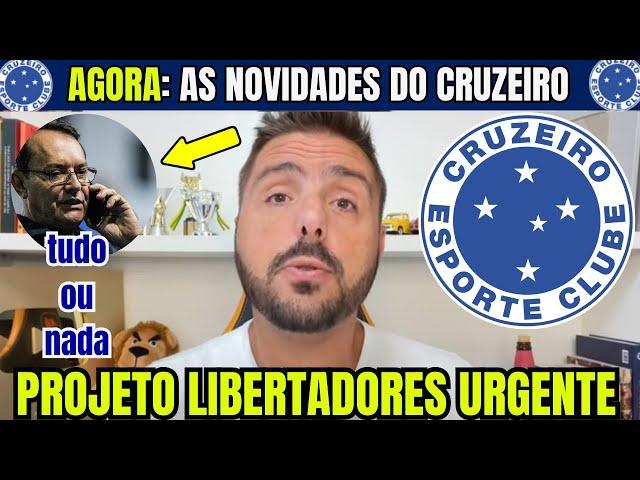 AGITOU AGORA! INFORMAÇÃO ACABA DE CHEGAR! CRUZEIRO NOTÍCIAS! ÚLTIMAS NOTÍCIAS DO CRUZEIRO