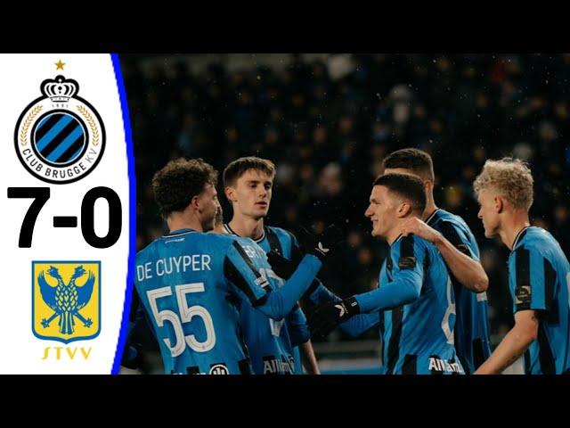 Club Brugge vs STVV (7-0) All Goals and Extended Highlights