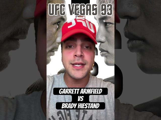 UFC Vegas 93 - Brady Hiestand vs Garrett Armfield