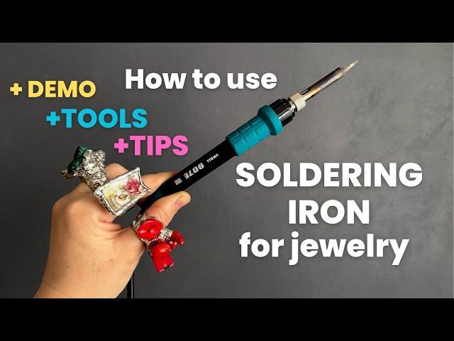 How to use SOLDERING IRON for Jewelry Making - STEP BY STEP | Tool | Supplies and Tips