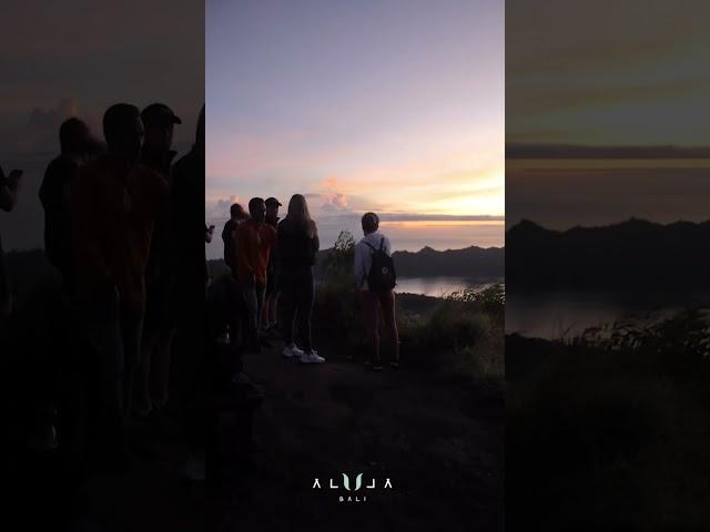 Catching the sunrise from Mount Batur #Bali #MountBatur #Hiking #Travel