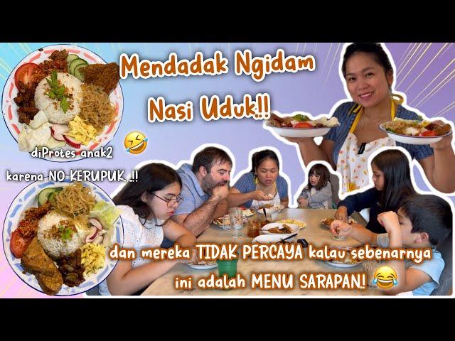 MENDADAK NGIDAM MAKAN NASDUK alias NASI UDUK‼️MEREKA KAGET KALAU INI MENU SARAPAN